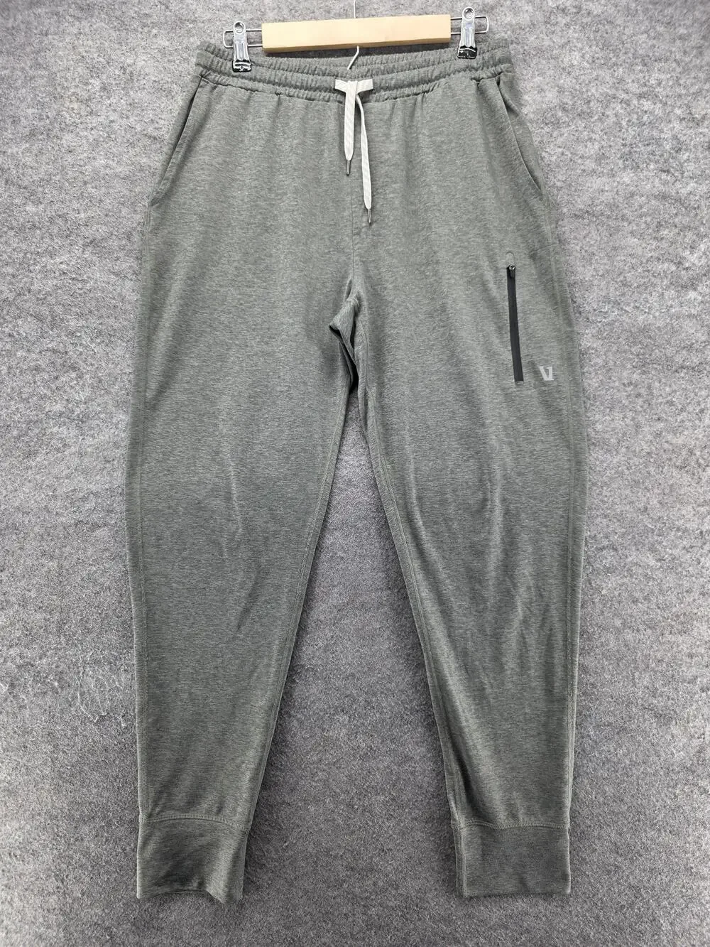 Vuori Pants Mens M Gray Jogger Jersey Elastic Waist Drawstring Pockets